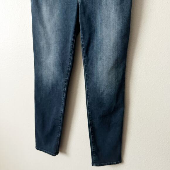 Chico’s So Slimming Size 1 Rhinestone Embellished Slim Ankle Jeans size 8 - Picture 3 of 12